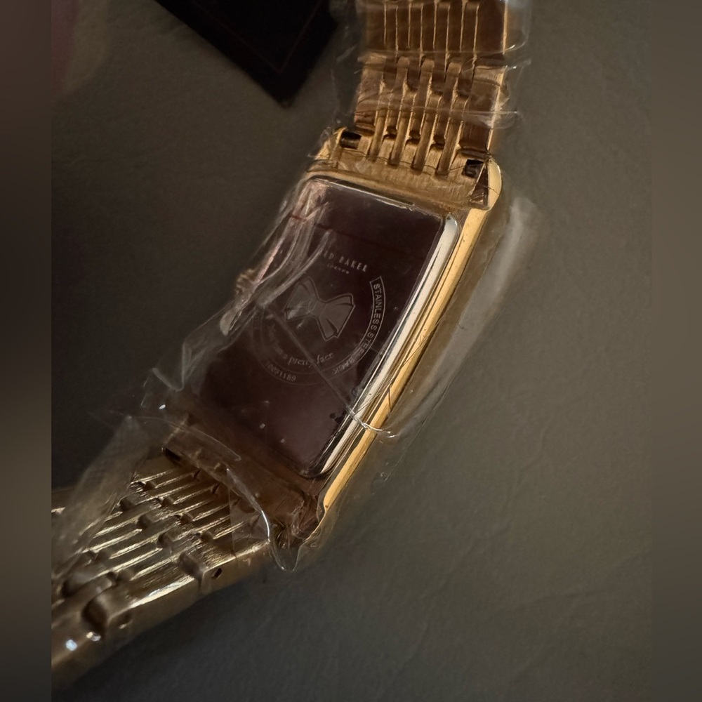 Ted Baker Yellow Gold MOP Tank Watch - Picture 5 of 9
